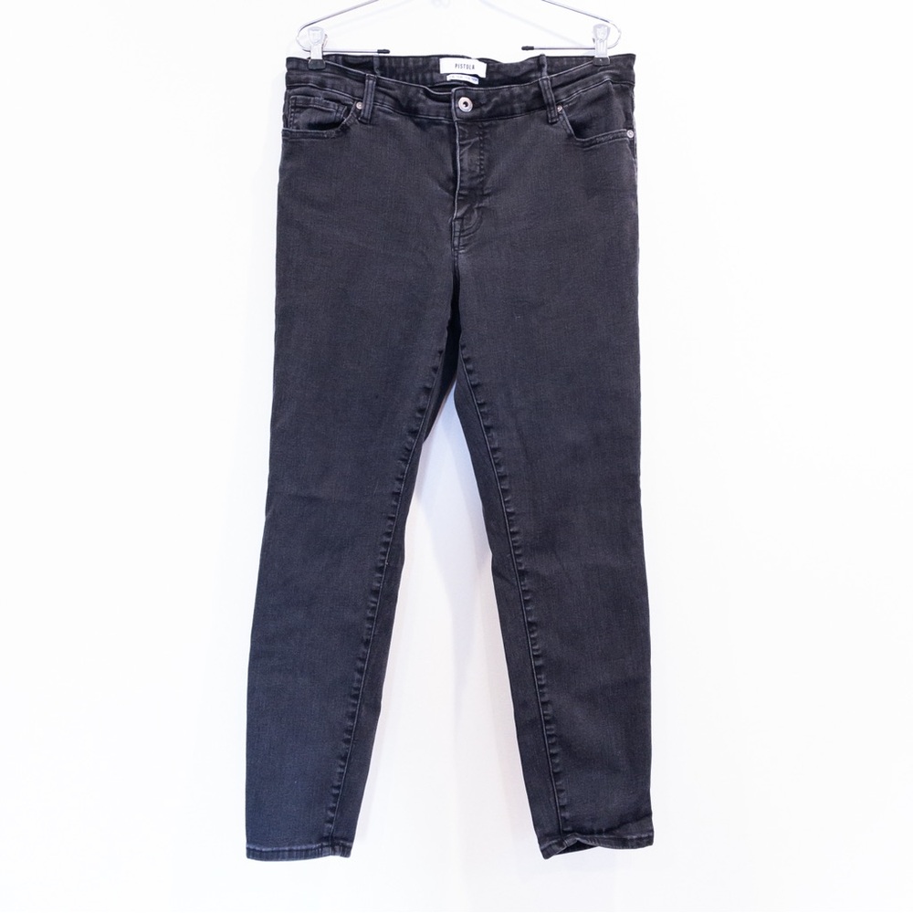 EUC Pistola Washed Black Stretch Skinny Jeans Size 16W or 34 x 27 B33